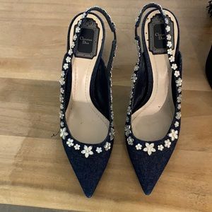 Dior denim pump size 39